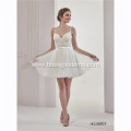 China Beach Simple White Cheap Short wedding dress short